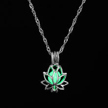 Load image into Gallery viewer, FAMSHIN 2019 New Hot Moon Glowing Necklace,Gem Charm Jewelry,Silver Plated,Women Halloween Hollow Luminous Stone Necklace Gifts