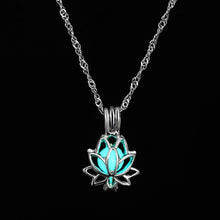 Load image into Gallery viewer, FAMSHIN 2019 New Hot Moon Glowing Necklace,Gem Charm Jewelry,Silver Plated,Women Halloween Hollow Luminous Stone Necklace Gifts