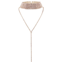 Load image into Gallery viewer, 2019 Hot Selling Rhinestone Choker Crystal Gem Luxury Chokers Collar Chocker Chunky Y necklace Women jewelry Accessories