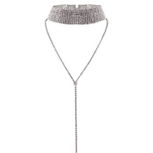 Load image into Gallery viewer, 2019 Hot Selling Rhinestone Choker Crystal Gem Luxury Chokers Collar Chocker Chunky Y necklace Women jewelry Accessories