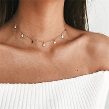Load image into Gallery viewer, 2019 new multi-layer crystal moon pendant necklace ladies retro charm necklace necklace party jewelry accessories