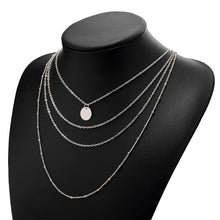 Load image into Gallery viewer, 2019 new multi-layer crystal moon pendant necklace ladies retro charm necklace necklace party jewelry accessories