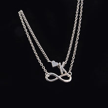 Load image into Gallery viewer, New Fashion silver multi-layer heart 26 letters 8 words pendant Bracelets for women jewelry foot chain anklets accessories gift