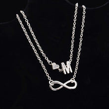 Load image into Gallery viewer, New Fashion silver multi-layer heart 26 letters 8 words pendant Bracelets for women jewelry foot chain anklets accessories gift