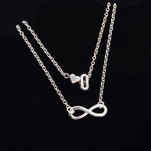 Load image into Gallery viewer, New Fashion silver multi-layer heart 26 letters 8 words pendant Bracelets for women jewelry foot chain anklets accessories gift