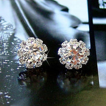 Load image into Gallery viewer, Stud Earrings Simulated Pearls Crystal Infinity Bow Cat Bijoux Fashion Jewelry Brincos Earing  2019 pendientes mujer