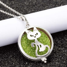 Load image into Gallery viewer, Aroma Diffuser Elephant Open Antique Vintage Lockets Pendant Perfume Essential Oil Aromatherapy Locket Necklace +1Sequin HJ166