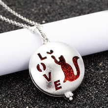 Load image into Gallery viewer, Aroma Diffuser Elephant Open Antique Vintage Lockets Pendant Perfume Essential Oil Aromatherapy Locket Necklace +1Sequin HJ166