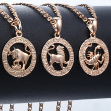 Load image into Gallery viewer, Trendsmax 12 Zodiac Sign Constellations Pendants Necklaces