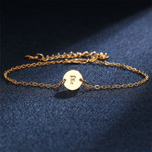 Load image into Gallery viewer, Hot Simple Adjustable Gold Color English Letter A-S Bracelet For Women Men Bangle Anklet Beach Couple Gift Fashion Jewelry