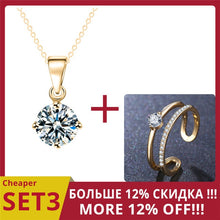 Load image into Gallery viewer, Geometric Zircon Choker Necklaces For Women Girls Bijoux Gold Sliver Color Rhinestone Necklace Fashion Jewelry Christmas Gift