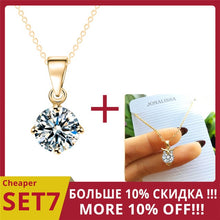 Load image into Gallery viewer, Geometric Zircon Choker Necklaces For Women Girls Bijoux Gold Sliver Color Rhinestone Necklace Fashion Jewelry Christmas Gift