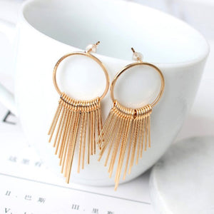 New Imitation Pearl Heart Leaf Crystal Flower Tassel Star Earrings Geometry Drop Earring For Women Statement Earrings Wholesale