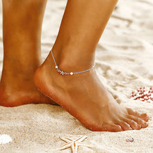 Load image into Gallery viewer, new fashion exquisite alloy anklet beach accessoeies elegant female jewelry imitation pearl sea star bracelet ns70