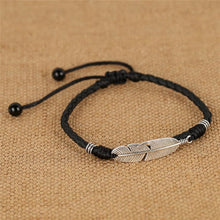 Load image into Gallery viewer, Woven Adjustable Rope Lucky Foot Bracelet For Women Men Jewelry Adjustable Handmade Cool Simple Leaf Anklets