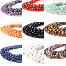 Load image into Gallery viewer, LanLi  Fashiont Jewelry 4/6/8/10/12mm natural stones Loose Beads series DIY men and women Bracelet Necklace anklet Accessories