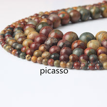 Load image into Gallery viewer, LanLi  Fashiont Jewelry 4/6/8/10/12mm natural stones Loose Beads series DIY men and women Bracelet Necklace anklet Accessories