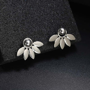 H23 New Imitation Pearl Heart Crystal Flower Leaf Angel Wings Geometry Stud Earrings For Women Statement Ear Jewelry Wholesale