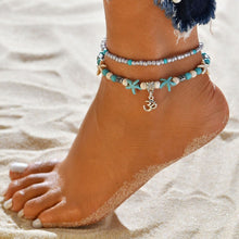 Load image into Gallery viewer, Delicate Summer Beach Women Tassel Star Pendant Layers Ankle 3 Pcs/Lot Link Chain Anklets Foot Bracelet On The Leg Jewelry