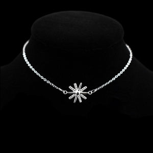 New Fashion 925 Sterling Silver Chain Sunflower Pendant Anklets CZ Sun Flower Charm Anklet Foot Chain For Women Bracelet Gift