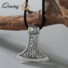 Load image into Gallery viewer, Viking Valknut Pendant Men's Necklace Women Round Pagan Religious Male Man Slavic Silver Steampunk Jewelry Tibetan Amulet Gift