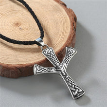 Load image into Gallery viewer, Viking Valknut Pendant Men's Necklace Women Round Pagan Religious Male Man Slavic Silver Steampunk Jewelry Tibetan Amulet Gift