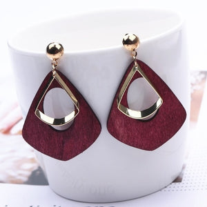 New Imitation Pearl Heart Leaf Crystal Flower Tassel Star Earrings Geometry Drop Earring For Women Statement Earrings Wholesale