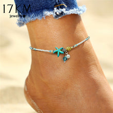 Load image into Gallery viewer, Starfish Pendant Anklets 2019 For Women New Stone Beads Shell Anklet Bohemian Bracelets On Leg BOHO Ocean Jewelry Drop Shipping