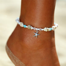Load image into Gallery viewer, Starfish Pendant Anklets 2019 For Women New Stone Beads Shell Anklet Bohemian Bracelets On Leg BOHO Ocean Jewelry Drop Shipping