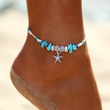 Load image into Gallery viewer, Starfish Pendant Anklets 2019 For Women New Stone Beads Shell Anklet Bohemian Bracelets On Leg BOHO Ocean Jewelry Drop Shipping