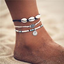 Load image into Gallery viewer, Starfish Pendant Anklets 2019 For Women New Stone Beads Shell Anklet Bohemian Bracelets On Leg BOHO Ocean Jewelry Drop Shipping