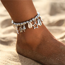 Load image into Gallery viewer, Starfish Pendant Anklets 2019 For Women New Stone Beads Shell Anklet Bohemian Bracelets On Leg BOHO Ocean Jewelry Drop Shipping
