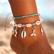 Load image into Gallery viewer, Starfish Pendant Anklets 2019 For Women New Stone Beads Shell Anklet Bohemian Bracelets On Leg BOHO Ocean Jewelry Drop Shipping