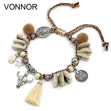 Load image into Gallery viewer, Shell Anklets for Women Boho Foot Jewelry Beach Barefoot Sandals ankle bracelet leg Female Tassel Ankle strap Dropshipping