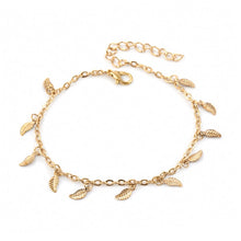 Load image into Gallery viewer, QCOOLJLY Butterfly Pendant Anklets Foot Chain Summer Yoga Beach Leg Bracelet Handmade Anklet Rose Gold Silver Color Jewelry