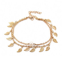 Load image into Gallery viewer, QCOOLJLY Butterfly Pendant Anklets Foot Chain Summer Yoga Beach Leg Bracelet Handmade Anklet Rose Gold Silver Color Jewelry