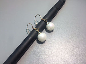 Manxiuni  Shipping 1pair Silver Color Imitation Pearl Dangle Earrings For Women New Jewelry Brincos Gift Wholesale