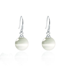 Load image into Gallery viewer, Manxiuni  Shipping 1pair Silver Color Imitation Pearl Dangle Earrings For Women New Jewelry Brincos Gift Wholesale