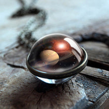 Load image into Gallery viewer, 2019 New Galaxy Double Sided Pendant Outer Space Necklace Universe Silver Jewelry Glass Pendant  Art Picture Handmade Necklaces