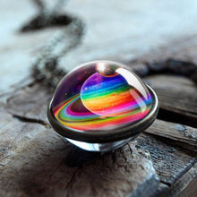 Load image into Gallery viewer, 2019 New Galaxy Double Sided Pendant Outer Space Necklace Universe Silver Jewelry Glass Pendant  Art Picture Handmade Necklaces