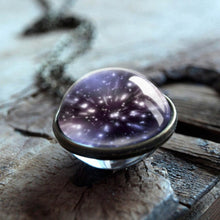 Load image into Gallery viewer, 2019 New Galaxy Double Sided Pendant Outer Space Necklace Universe Silver Jewelry Glass Pendant  Art Picture Handmade Necklaces