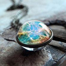 Load image into Gallery viewer, 2019 New Galaxy Double Sided Pendant Outer Space Necklace Universe Silver Jewelry Glass Pendant  Art Picture Handmade Necklaces