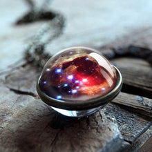 Load image into Gallery viewer, 2019 New Galaxy Double Sided Pendant Outer Space Necklace Universe Silver Jewelry Glass Pendant  Art Picture Handmade Necklaces