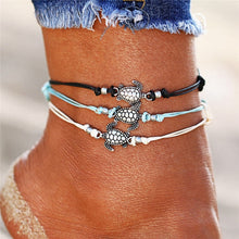 Load image into Gallery viewer, 2019 New Boho Turtle Pendant Anklets For Women Shell Anklet Bracelets On The Leg Bohemian Foot Ocean Jewelry Drop Shipping