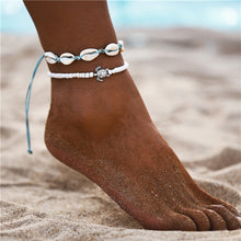 Load image into Gallery viewer, 2019 New Boho Turtle Pendant Anklets For Women Shell Anklet Bracelets On The Leg Bohemian Foot Ocean Jewelry Drop Shipping