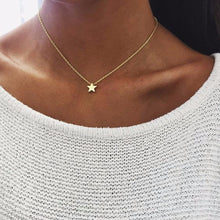 Load image into Gallery viewer, 2018 New Women chocker gold Silver Chain star heart choker Necklace Jewelry collana Kolye Bijoux Collares Mujer Collier Female