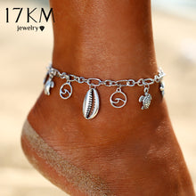 Load image into Gallery viewer, 2019 New Boho Turtle Pendant Anklets For Women Shell Anklet Bracelets On The Leg Bohemian Foot Ocean Jewelry Drop Shipping