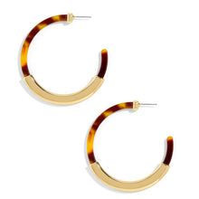 Load image into Gallery viewer, 2018 Fashion ZA Jewelry Acrylic Resin Oval Dangle Earrings For Women Geometry Big Circle Tortoiseshell Earrings Acetate Brincos