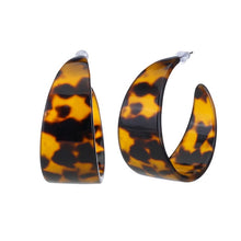 Load image into Gallery viewer, 2018 Fashion ZA Jewelry Acrylic Resin Oval Dangle Earrings For Women Geometry Big Circle Tortoiseshell Earrings Acetate Brincos