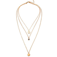 Load image into Gallery viewer, Crystal Heart Necklace Pendant Female Short Gold Chain Necklace Pendant Necklace Crystal Heart Necklace Chocker neck